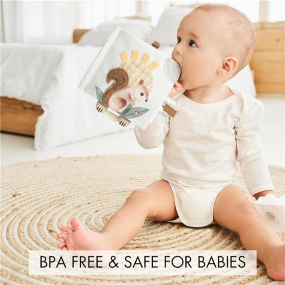 Soft Baby Book - Sensory Book with Textured Animals, Mirror & Crinkle Paper - Picture 5 of 7